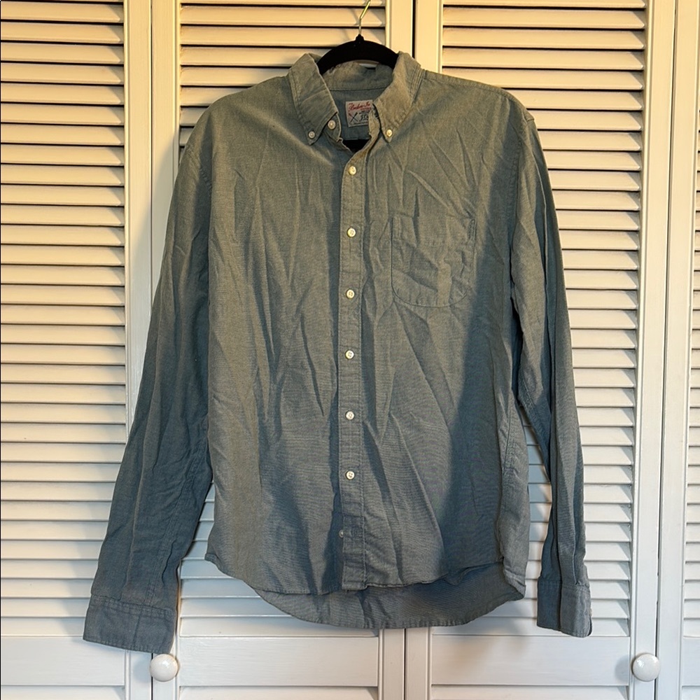 Men's Green Oxford Button-Down Shirt